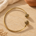 Bangle with an Indian-inspired natural boho background
