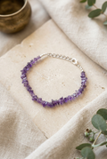Amethyst Crystal Chip Bracelet